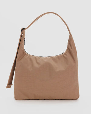 BAGGU Nylon Shoulder Bag in Cocoa