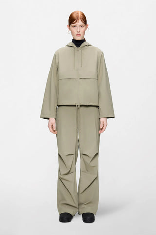 Rains Suva Hardshell Short String Jacket - Beige