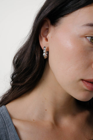 Kara Yoo Medium Lara Hoops Gold Plated Brass
