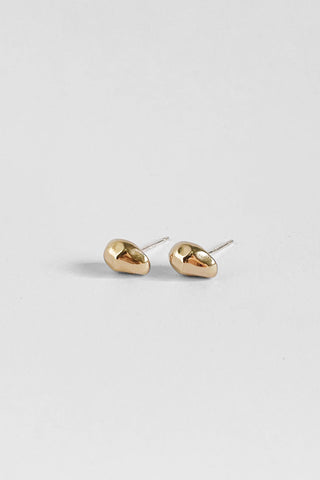 Kara Yoo Pebble Studs Gold Vermeil