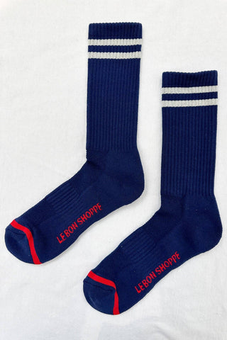 EXTENDED Boyfriend Socks (wholesale): Milk