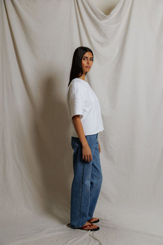 PerfectWhiteTee Ezra Sweatshirt - White