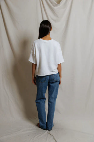 PerfectWhiteTee Ezra Sweatshirt - White