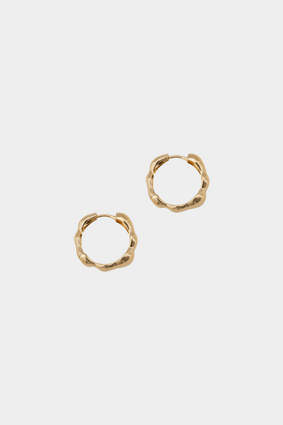Kara Yoo Medium Lara Hoops Gold Plated Brass