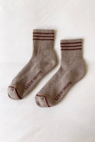 Girlfriend Socks (wholesale): Grey