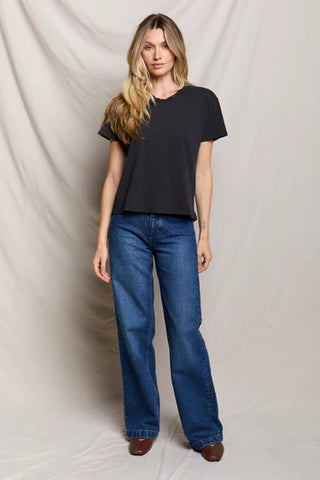 Perfectwhitetee Harley Boxy Crew Tee - Black