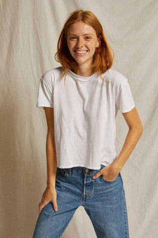 Perfectwhitetee Harley Boxy Crew Tee - White