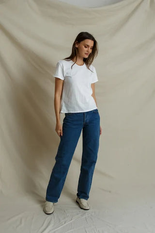 Perfectwhitetee Harley Boxy Crew Tee - White