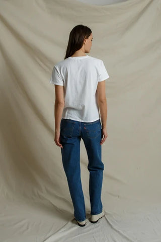 Perfectwhitetee Harley Boxy Crew Tee - White