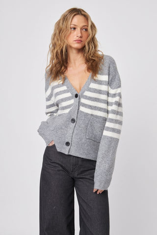 John + Jenn Stanley Cardigan in Glacial