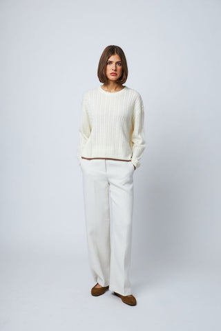 Line the Label Penny Sweater in Parchment