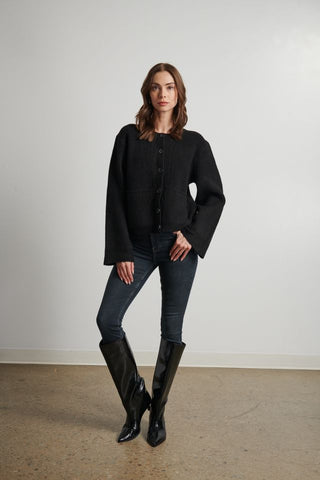 Line The Label Portia Sweater- Caviar