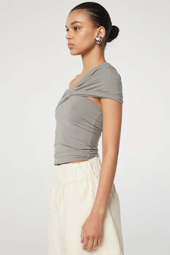 The Line by K Kyo Tube Top in Slate