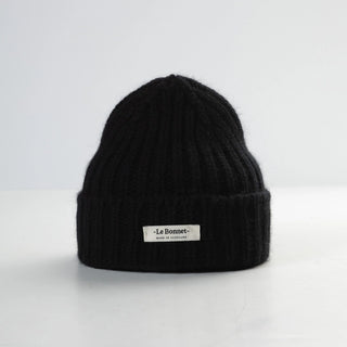 Le Bonnet Le Logo Beanie in Onyx