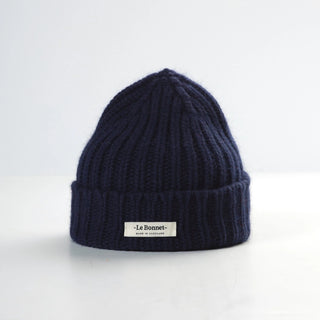 Le Bonnet Le Logo Beanie in Midnight