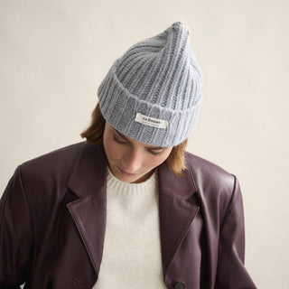 Le Bonnet Le Logo Beanie in Smoke