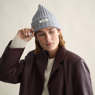 Le Bonnet Le Logo Beanie in Smoke