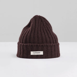 Le Bonnet Le Logo Beanie in Espresso