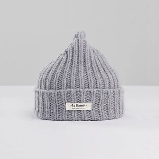 Le Bonnet Le Logo Beanie in Smoke
