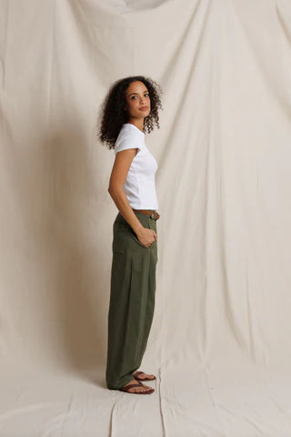 Perfectwhitetee Macy Rib Crew Neck Tee - White