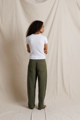 Perfectwhitetee Macy Rib Crew Neck Tee - White