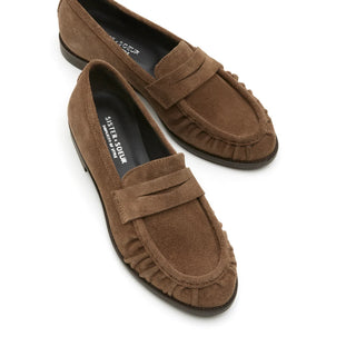 Sister x Soeur Maren Loafer in Taupe Suede
