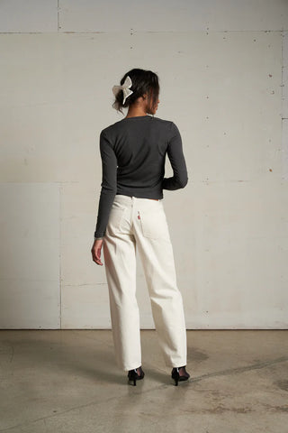 PerfectWhiteTee Maureen Cardigan - Charcoal