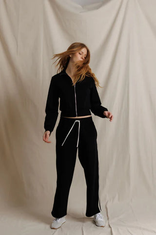 Perfectwhitetee Claud Track Pant - True Black
