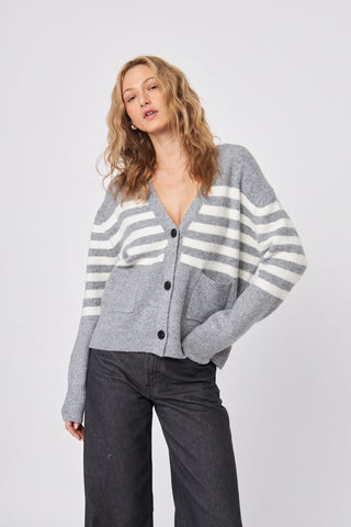 John + Jenn Stanley Cardigan in Glacial