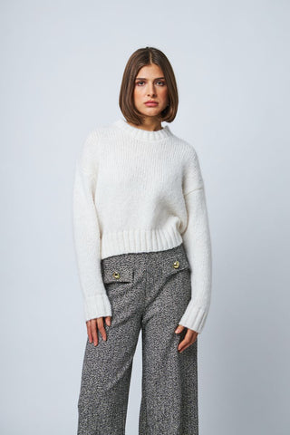Line the Label Hattie Sweater in Snowfall