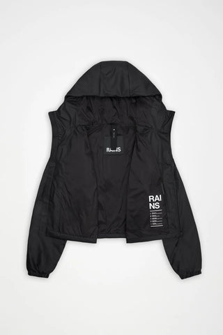 Rains Lohja Short Insulated Jacket W3T1 in Black