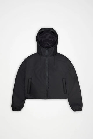 Rains Lohja Short Insulated Jacket W3T1 in Black
