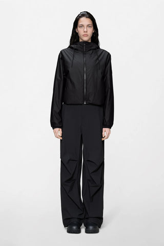 Rains Lohja Short Insulated Jacket W3T1 in Black