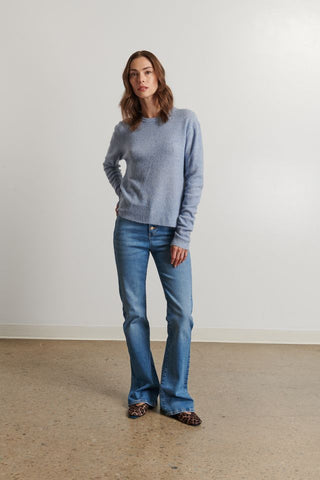 Line The Label Cecy Sweater in Denim Melange