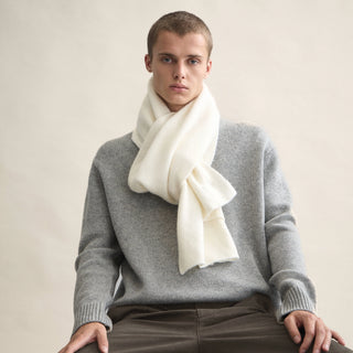 Le Bonnet Knitted Scarf in Snow