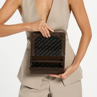 Status Anxiety Remnant Wallet - Cocoa