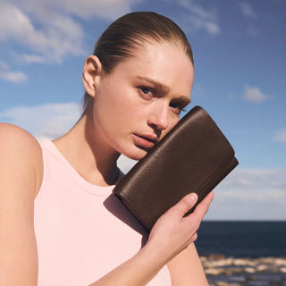 Status Anxiety Remnant Wallet - Cocoa