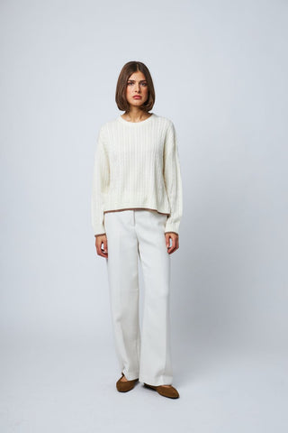 Line the Label Penny Sweater in Parchment