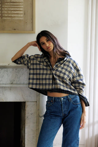 Perfectwhitetee Tate Shirt - Sugar Plaid