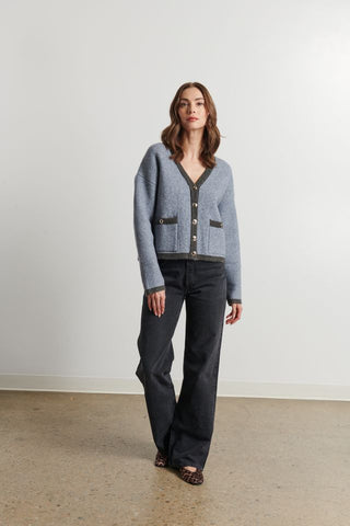 Line The Label Pia Cardigan in Nightfall