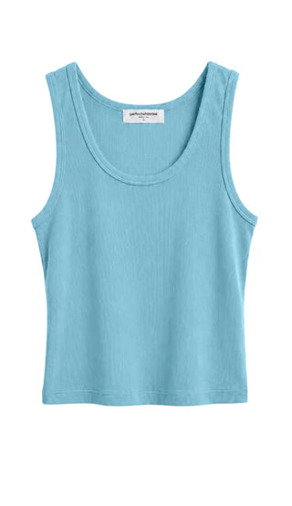 Perfectwhitetee Blondie Tank - Milky Blue