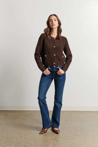 Line The Label Cataline Sweater- Dark Chocolate