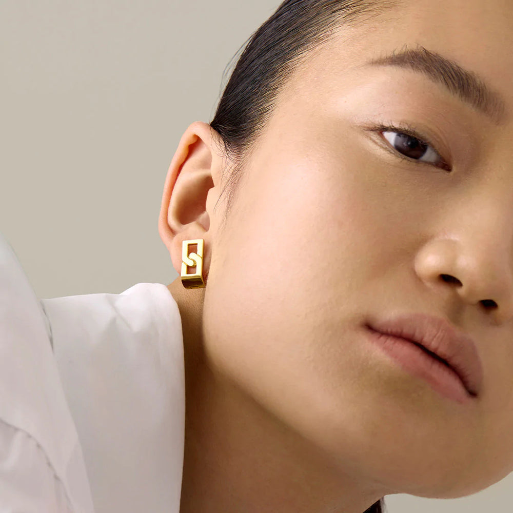 JENNY BIRD  GOLD FLORENCE EARRINGS  ROVE