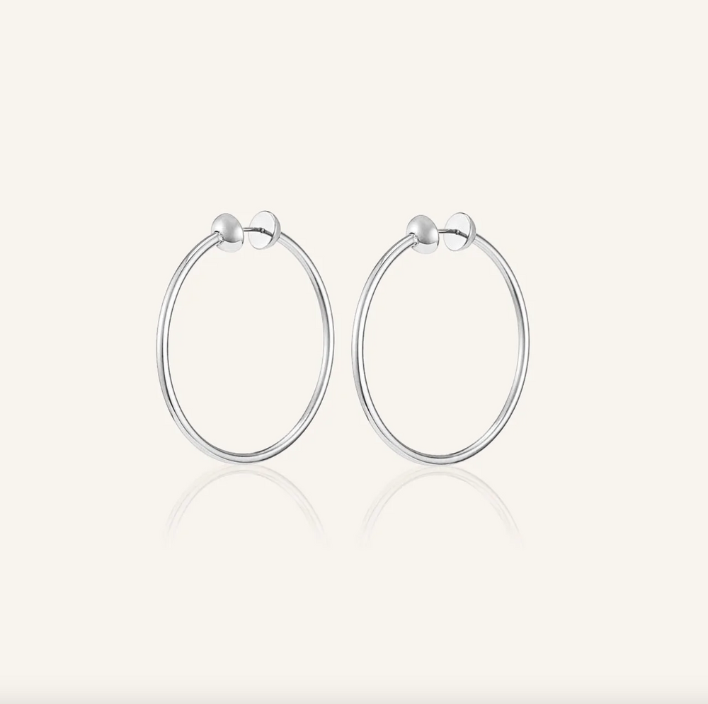 Jenny Bird Icon Hoops Silver