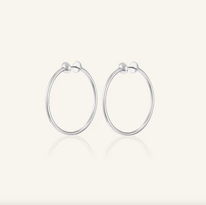 Jenny Bird Icon Hoops Silver