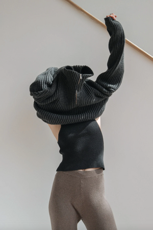 
            
                Load image into Gallery viewer, Carolyn Ferreira Ezra Half Zip Sweater
            
        