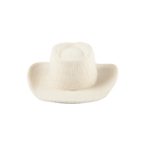 Lack of Color Sandy Western Hat in Ivory Tweed