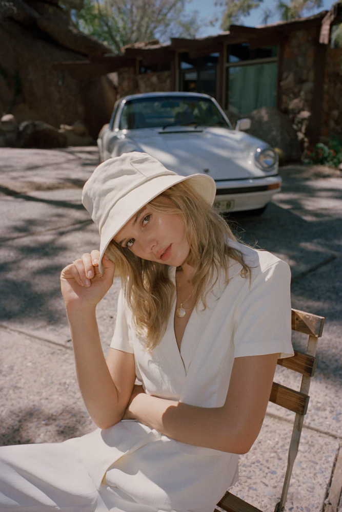 Lack of Color Wave Bucket Hat in Beige